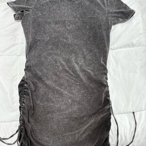 PINK Victoria's Secret Charcoal Ruched Dress